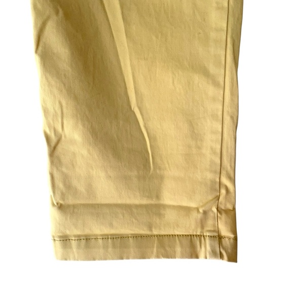 NWT | GAP GIRLFRIEND KHAKI MID RISE STRETCH SOFT BUTTER YELLOW | SIZE: 12 - Picture 5 of 11
